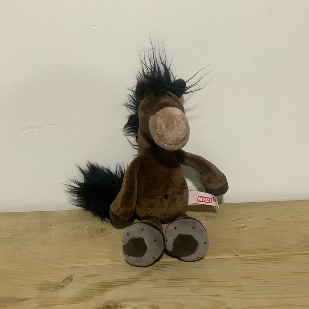 Plush Soft Toy NICI Horse Club - Dangling Brown Poonita Pony Horse 35cm